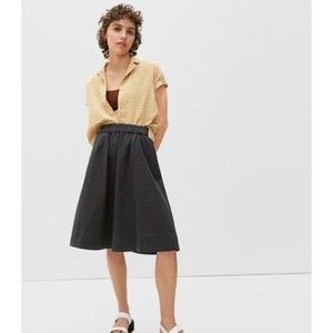 Everlane Black A-Line Skirt